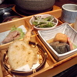 Kushiyaki Saizen Nagomi - それぞれについてくる6品　茄子の煮つけ　めちゃうま！