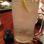 funky 原田 GT - メガハイボール。本当に、メガです。（笑）後半、薄くなってしまうのは、ご愛嬌。