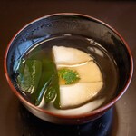 よし町 - 2023.4 お椀（女化たけのこ園産筍、若布、木の芽）