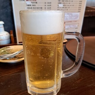 居酒屋・炭火焼 庄八 - ドリンク写真:先ずはビールを。