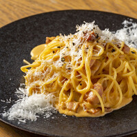 蘭王卵のカルボナーラ