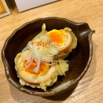 SOREMO YOKI - 煮玉子の天ぷら　350円