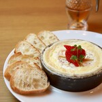 Oven baked camembert cheese