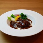 Stewed Cow tongue in red wine
