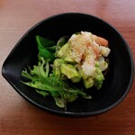 Wasabi attack on shrimp and avocado