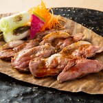 Grilled Kyoto duck with magnolia leaves