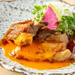 This is the taste of Kyushu: bone-in pork ~Kyushu soy sauce x honey x yolk sauce~