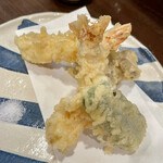 蕎麦がき屋 - 料理写真:天ざる蕎麦¥1500の天ぷら