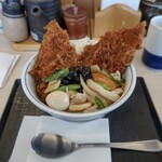 かつや - タレカツと旨煮の合い盛り丼