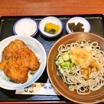 越前 - おろし蕎麦とミニソースかつ丼のセット@１０００円