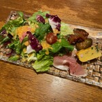 Risotteria GAKU - ランチ・サラダ：グリーン・サラダ 生ハム カポナータ フリッタータ