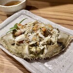 しんのすけ - 子持ち渡り蟹塩ゆで