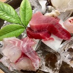 しんのすけ - 生本まぐろ_赤身
      生本まぐろ_中とろ
      いさき
      