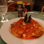 Pasta - 海賊スパゲッティ(ペスカトーレ)大盛1760円