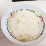 ラーメン博多屋 - セットの小ライス　盛少なめで