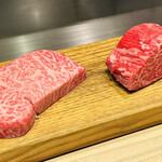 京風鉄板 はせ川 - サーロイン＆フィレ