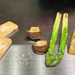 京風鉄板 はせ川 - アスパラが美味しそうすぎる✨️