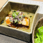 京風鉄板 はせ川 - このソースがめちゃくちゃ旨い♡