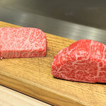 京風鉄板 はせ川 - フィレ＆サーロイン