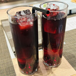 京風鉄板 はせ川 - 葡萄ジュースも美味しい♡