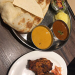 Mumbai Dining - ダブルカレーBBQセット(レモンプロン&マトンビンダルー)