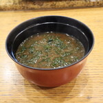 にぎり鮨 一五〇 - あおさの赤出汁