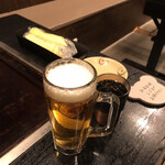 おおきに - ドリンク写真:生ビール(中ジョッキ)