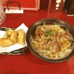 山下本気うどん - 肉うどんと鳥天！元ジャリズム山下のうどん屋。
ちゃんとウマいけど、やっぱ大阪じゃこの半額で喰えるもんなぁ…

