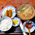 一八うどん - 味噌煮込定食ｗｉｔｈたまご
