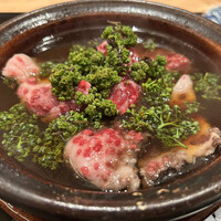 新地 やま本 - 網走沖ミンク鯨の噴気孔と花山椒