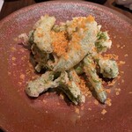 Osteria YURURI - 野菜のフリット　自家製カラスミをかけて