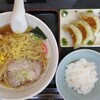 らーめん屋 - 醤油ラーメン＆ぎょうざセット