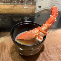 鉄板焼きWAGYU LIVERARY - イセエビの味噌汁