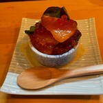 季節料理 よし野 - ルイベといくらの醤油漬け