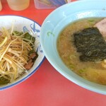 ラーメンショップ能代店 - ネギ丼小 正油ラーメン普