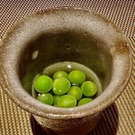 すし みむろ - グリンピースの翡翠煮
