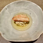 すし みむろ - 毛蟹 自家製の蟹酢で