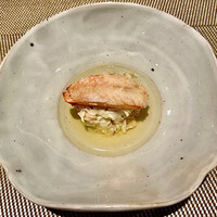 すし みむろ - 毛蟹 自家製の蟹酢で