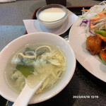 香港料理 味仙 - ちゃんとしたスープにミニミニ杏仁豆腐