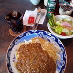 カフェ バー さんペンの輪 - 料理写真:カレースパゲッティＡセット