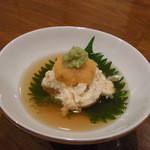 青やぎ - 2013.7)５２５０円のコースで最初に登場した湯葉とうに