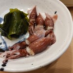 築地寿司清 - ちょっと食べてしまったホタルイカ