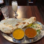 ミニインドレストラン - ダブルカレーセット　940円