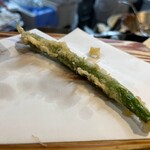 Tempura Kappou Fujiyoshi - 活天ぷら定食￥2,100_インゲンマメ