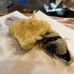 Tempura Kappou Fujiyoshi - 活天ぷら定食￥2,100_大根・茄子