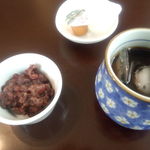 菊家 - アイスコーヒーと美味しい小豆