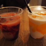 256nicom - ラズベリーマッコリとマンゴースムージー