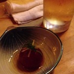 Nihonshu Sumibiyaki Chidori - お通しトマト煮