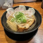 味噌麺処 豆醤 - 味噌らーめん おとこ味(900円、斜め上から)