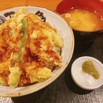 御園天丼 下の一色 - 地穴子ざく天丼